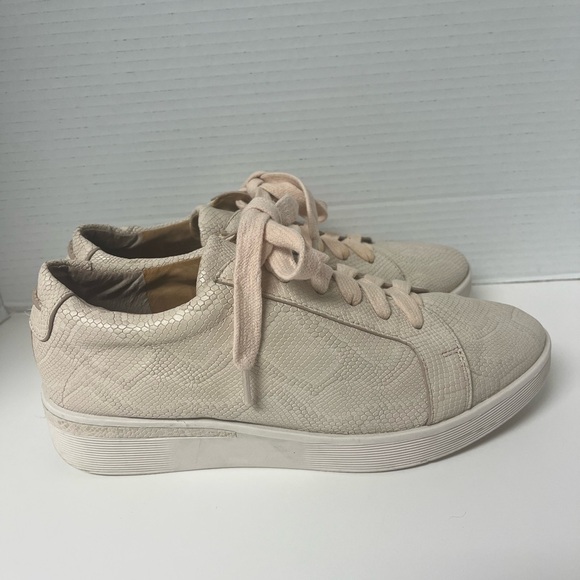 Kenneth Cole Gentle Souls Snakeskin Sneakers Parc Rose Pink Casual Streetwear 8M - Picture 3 of 4